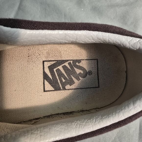 Classic Vans Low Top Sneakers Shoes Maroon Wine Color Womens 8 Mens 6.5 Lace Up - Picture 7 of 7